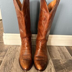 J. Chisholm Vintage Leather Cowboy Boots